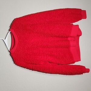 Secret Treasures Sherpa Sweater Size 4 to 6 Red